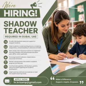 Shadow Teacher Required in Dubai