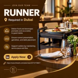 Runner Required in Dubai