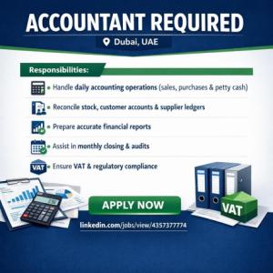 Accountant Required in Dubai