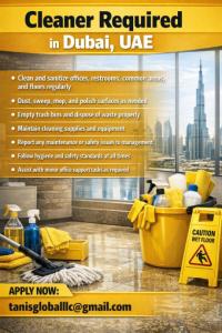 Cleaner Required in Dubai