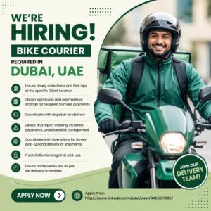 Bike Courier Required in Dubai