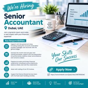 Senior Accountant Required in Dubai