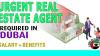 Urgent Real Estate Agent Required in Dubai