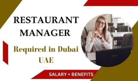 Restaurant Manager Required in Dubai