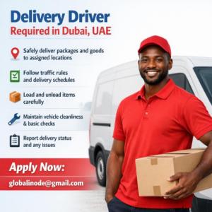 Delivery Driver Required in Dubai