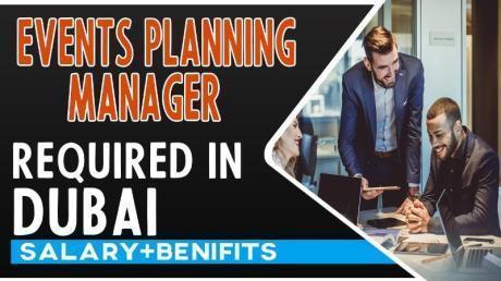 Events Planning Manager Required in Dubai