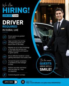 Driver Required in Dubai