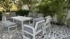 Sofa set aluminium white
