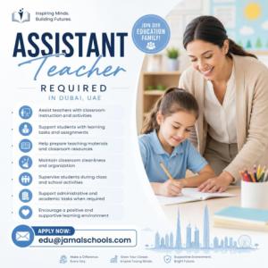 Assistant Teacher Required in Dubai