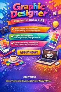 Graphic Designer Required in Dubai
