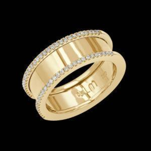 Lumière© Diamond Ring: Timeless Elegance in 18K Gold