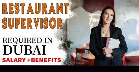 Restaurant Supervisor Required in Dubai