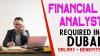 Financial Analyst Required in Dubai