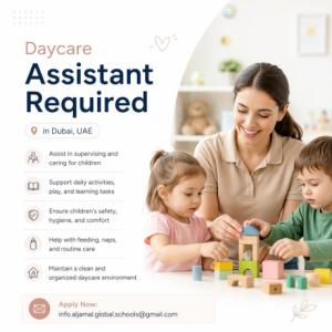 Daycare Assistant Required in Dubai