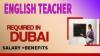 English Teacher Required in Dubai