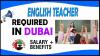 English Teacher Required in Dubai