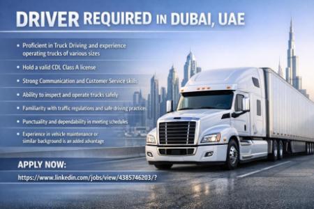 Driver Required in Dubai