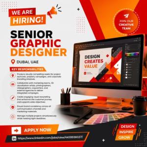 Senior Graphic Designer Required in Dubai