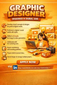 Graphic Designer Required in Dubai