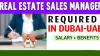 Real Estate Sales Manager Required in Dubai