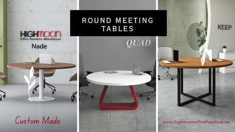AED 1199, Buy Stylish Round Meeting Tables From Highmoon Office Furniture