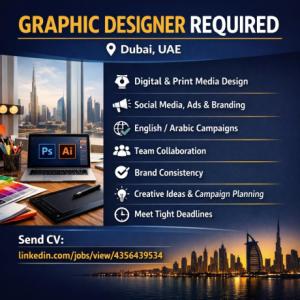 Graphic Designer Required in Dubai