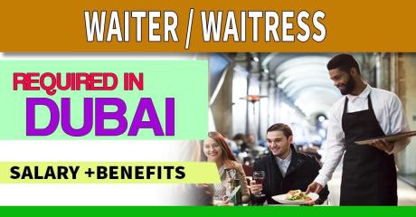 Waiter/Waitress Required in Dubai