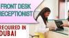 Front Desk Receptionist Required in Dubai