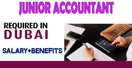 Junior Accountant Required in Dubai