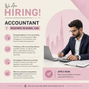 Accountant Required in Dubai