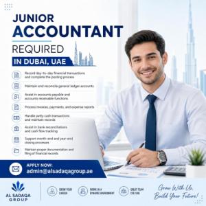 Junior Accountant Required in Dubai