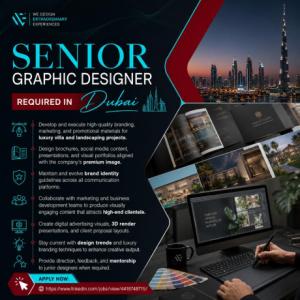 Senior Graphic Designer Required in Dubai