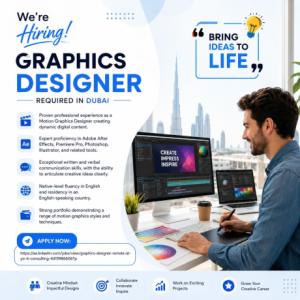 Graphics Designer Required in Dubai