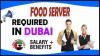 Food Server Required in Dubai