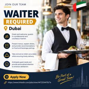 Waiter Required in Dubai