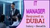 IT Manager Required in Dubai