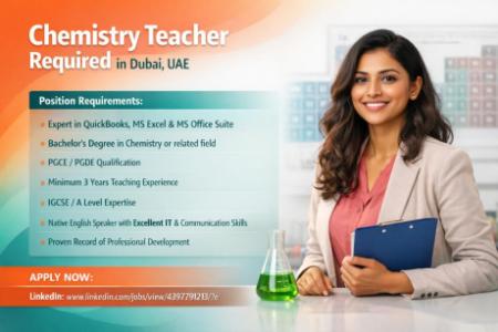 Chemistry Teacher Required in Dubai