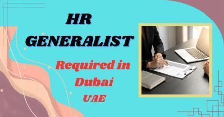 HR Generalist Required in Dubai