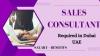 Sales Consultant Required in Dubai