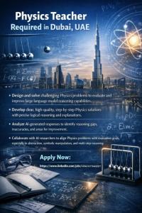 Physics Teacher Required in Dubai