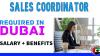 Sales Coordinator Required in Dubai