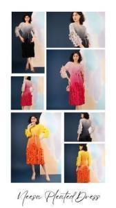 AED 308, Trendy Pleated Dresses For Women