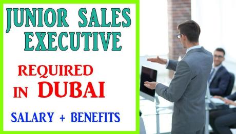 Junior Sales Executive Required in Dubai