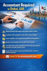 Accountant Required in Dubai