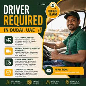 Driver Required in Dubai