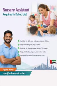 Nursery Assistant Required in Dubai