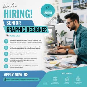 Senior Graphic Designer Required in Dubai