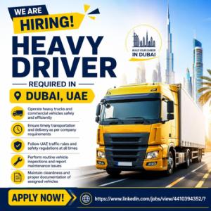 Heavy Driver Required in Dubai