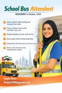 School Bus Attendant Required in Dubai