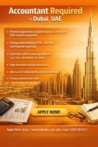 Accountant Required in Dubai